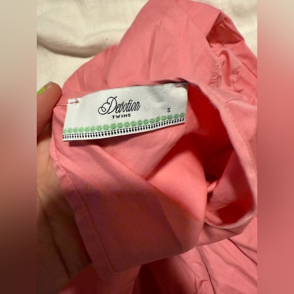 Devotion Twins Hope Dress Short Sleeve Mini Womens Small Pink - Picture 3 of 8